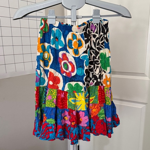 Jams World Vintage Multicolor Floral Mini Skirt - Picture 1 of 9